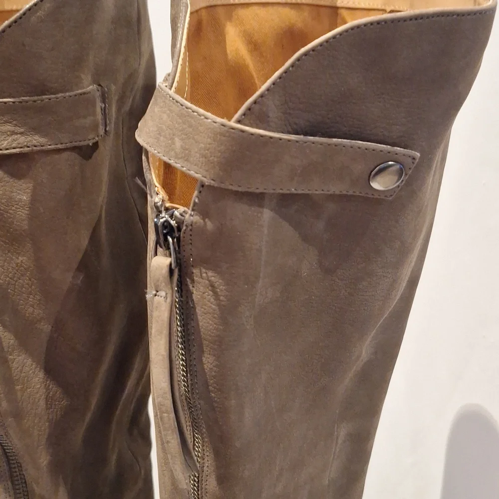 Franco Sarto Brenna Over the Knee Brown Boots Taupe Size 9